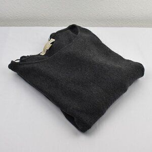 Michael Michael Kors Zip Side 1/4 Sleeve Sweater Size Med Color Grey Gently Used